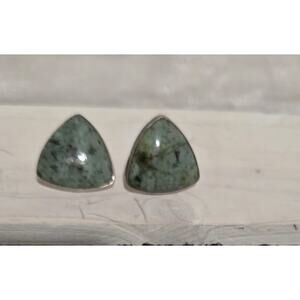 VTG Sterling Silver Earrings GFMW Great Falls Metal Works African Turquoise EUC